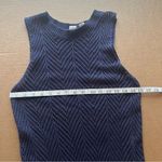 Joie  Crochet Maxi Beach CoverUp Dress, Navy Blue side slits, sleeveless size S Photo 10