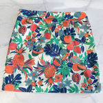 Talbots Citrus Tropical Print Stretch Skirt Size 14 Photo 0