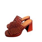 Sézane Sezane ANNALISA HIGH MULES in smooth natural leather 39 Photo 5