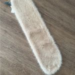 NWT Tulip Bridal White Faux Fur Wrap Stole Scarf Wedding Women’s S Small Tan Photo 5