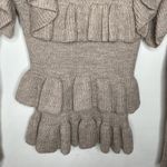 Ulla Johnson Mabel alpaca silk blend ruffled pullover sweater in natural size XS Photo 6
