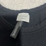 Aritzia Sunday Best Women's Black Crop Tank Top Ribbed Sz XS Photo 1