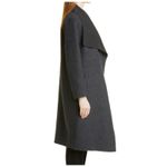 NORDSTROM SIGNATURE Textured Double Face Wool & Cashmere Coat Size XXS Gray Photo 2