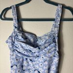 SheIn NWT Floral Blue and White One Piece Swimsuit Size Large Photo 1