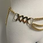Paloma Picasso Vintage Gold Tone Multi Strand Chain XXX Lobster Clasp Belt Photo 3
