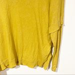Anthropologie  Postmark Small‎ Mustard Yellow Ruffle Trim Cowl Neck Sweater Photo 1