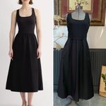 Everlane  The Form Riviera Black Fit & Flare Dress w Pockets - Sz L 🧡🎀 Photo 1