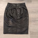 Yoana Baraschi Yoana Barashchi Black Snake Embossed Pencil Skirt Size 4 Photo 4