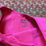 One Step Up HOT PINK RIBBED SEAMLESS V NECK TANK Photo 1