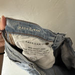 American Eagle Jeans‎ Womens 4 High Rise Baggy Distressed Denim Regular Fit Blue Photo 9