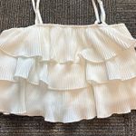 White Ruffle Top Size M Photo 0
