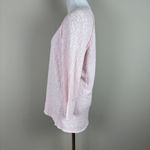Lulu B Tunic Sweater Top Womens Large Pink Open Knit 3/4 Sleeve Cotton Preshrunk Photo 5