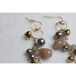 Source Unknown Vintage Timeless Gold Tone Multi Color Beaded Dangle Hook Trendy Party Earrings Photo 1