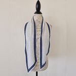 Vera Neumann Vintage Blue and White Polka Dot Pointed Skinny Scarf Photo 13