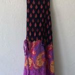 Free People black purple sleeveless print dress XS Photo 1