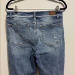 Judy Blue  Light Wash Distressed Hem High Rise Skinny Fit Jeans Size 13/31 Photo 4
