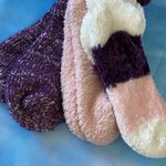 Nine West NWT  Lounge Cozy Socks in Purple, Pink, and White Photo 3