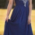 Long Blue Dress Size 0 Photo 0