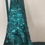 Lulus Living for the Party Green Sequin Dress Sz Medium Holidays Event Going Out Photo 3