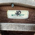 Vintage 80s Black Sheep Leader in the Field brown camo knit crewneck sweater Size M Photo 5