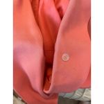 Vintage Gillian Women Silk Shift Wrap Dress 2 Coral Oversized Collar Career‎ Orange Photo 7