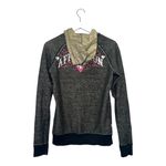 Affliction Vintage Reversible Distressed Hoodie Y2K Grunge Size Medium Photo 8