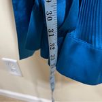 Milly NWT   Size 8
Lumi Satin Pleated Dress In Blue Photo 6