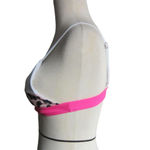 SheIn Animal Print Pink Bikini Swim Top Colorblock Bralette S Photo 3