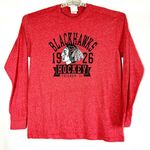 CHICAGO BLACKHAWKS Hockey long sleeve red tee t Photo 0