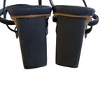 ALDO Y2K‎ VTG.  BLACK STRAPPY SQUARE TOE HEELS SANDALS SZ. 6 1/2. Photo 5