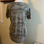 American Eagle Outfitters soft and sexy camouflage v-neckline short sleeve shirt Photo 1
