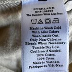 Everlane The Summer Wide Leg Jeans High Rise Lightweight Cotton White 30 NWT Photo 5