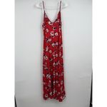 Joe Boxer NWT Red Floral Sleeveless Maxi Dress S Beach Cruise Vacation Resort Photo 5