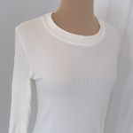 Summersalt  The Ribbed Long Sleeve Tee White Photo 3