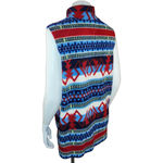Denim & Co Womens Medium Aztec Print Full-Zip Fleece Collared Vest Polyester Photo 7