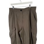 Joie  Modal Utility Cargo Jogger Pants Green Lightweight Baggy Y2K Womens XL Photo 1