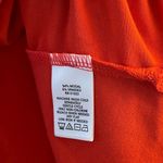 H by Halston Tee Bright Orange Scoop Neck Short Sleeves Side Slit Tee Sz L EUC Photo 8