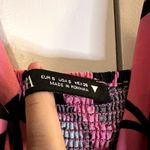 ZARA  poplin maxi floral pink dress size S 100% cotton sleeveless with pockets Photo 6