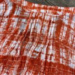 Maeve Anthropologie Top Women 10 Orange Tie Dye V Neck Button Front Long Sleeve Photo 8