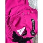 NY & Company Pink‎ Ruffle Sleeveless High Neck Blouse Black Butterflies L Petite Pink Size undefined Photo 8