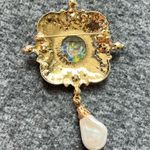 Vintage style European‎ Court Relief Beauty Head Brooch, Elegant Luxury Brooch Pink Photo 3