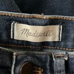 Madewell 9” Mid Rise Skinny Jeans Blue Dark Wash Fading Whiskering Photo 4