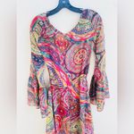 Alexis Pink multicolor geometric Charisma Mystic printed Maxi dress S NWT Photo 12