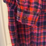 Anthropologie - Plaid Shirt in Pink, Orange and purple Photo 3
