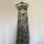 Rays for Days Gaia Floral Halter Maxi Dress with Cutout Blue Photo 1