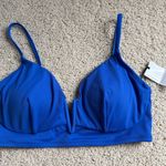 Shade & Shore  Blue Bikini Top Photo 0