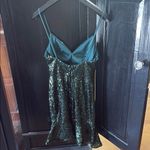 Mori Lee  Green Sequin Prom Dress Photo 3