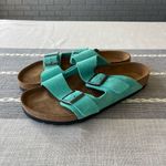 Birkenstock NEW Arizona Sandals Size 41 Wide Width Aqua Teal Blue Photo 3