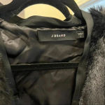 J Brand 186  Black Faux Fur Coat Photo 2