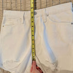 Hudson Jeans Hudson Devon High Waist Distressed Cutoff Denim Shorts White Destructed 28 NWT Photo 7